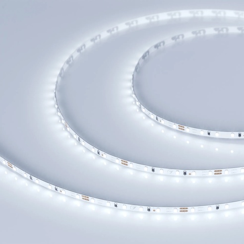 Лента светодиодная MICROLED-5000 24V Cool 8K 4mm (2216, 120 LED/m, LUX) (Arlight, 9.6 Вт/м, IP20)