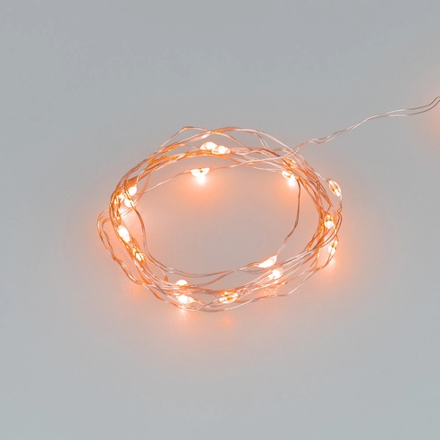 Светодиодная гирлянда ARD-DEW-HOME-2000-CLEAR-20LED-STD Orange (3V, Battery Pack) (Ardecoled, IP20)