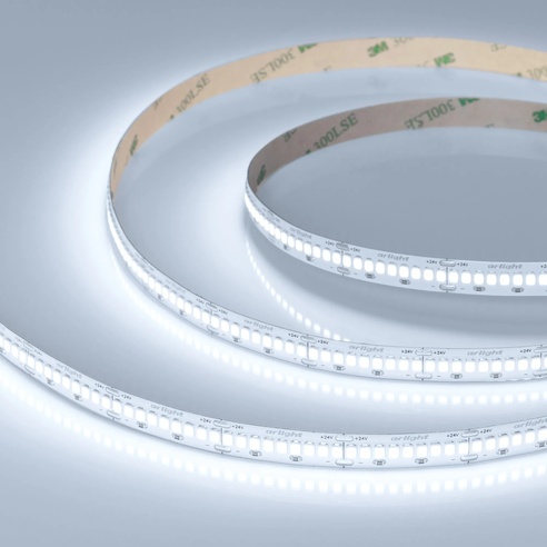 Лента ULTRA-A288-10mm 24V White6000 (17 W/m, IP20, 5m) (Arlight, высок.эфф.200 лм/Вт)