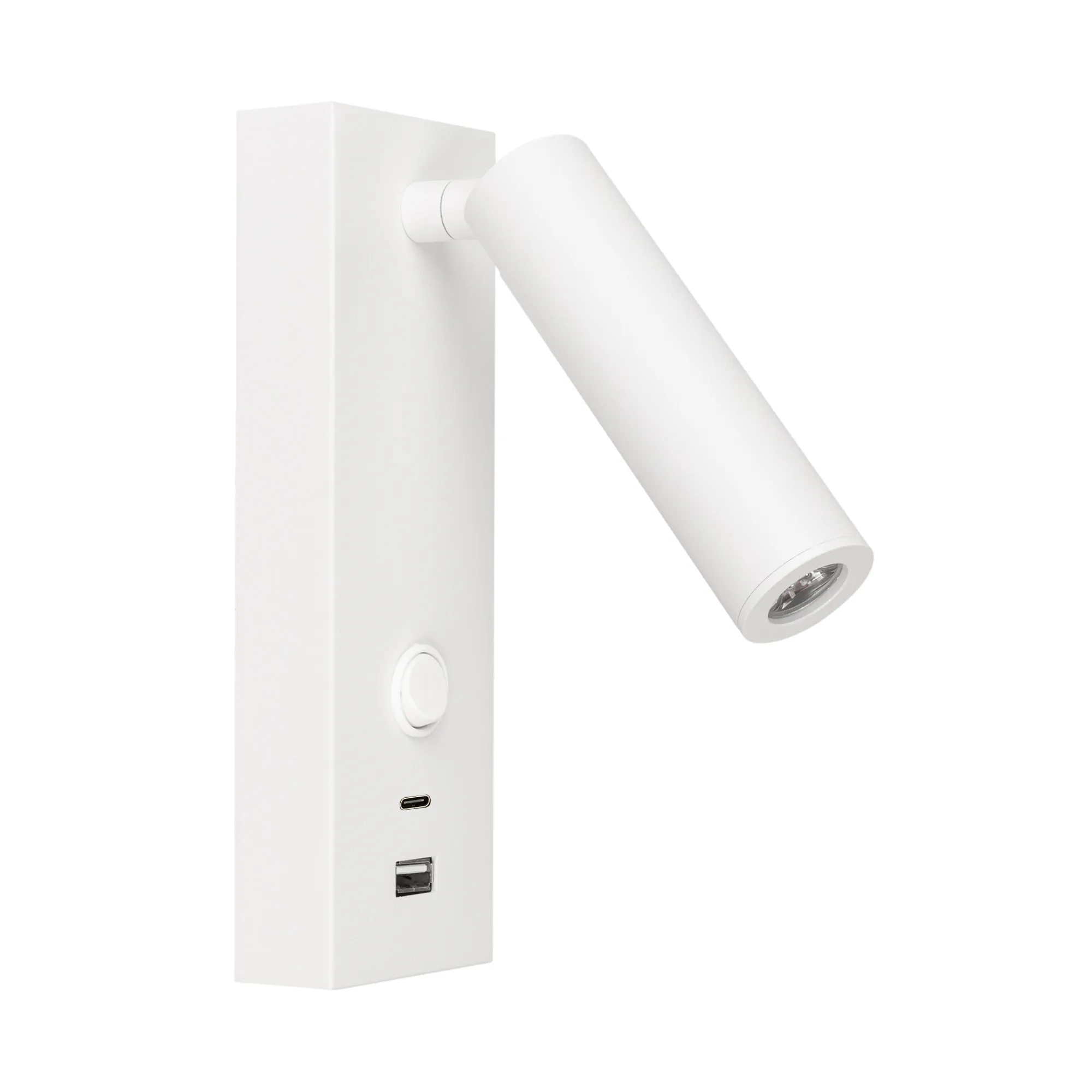 Светильник SP-BED-CHARGE-S60x125-3W Warm3000 (WH, 20 deg, 230V, USB-A, USB-C) (Arlight, IP20 Металл, 3 года) - изображение товара