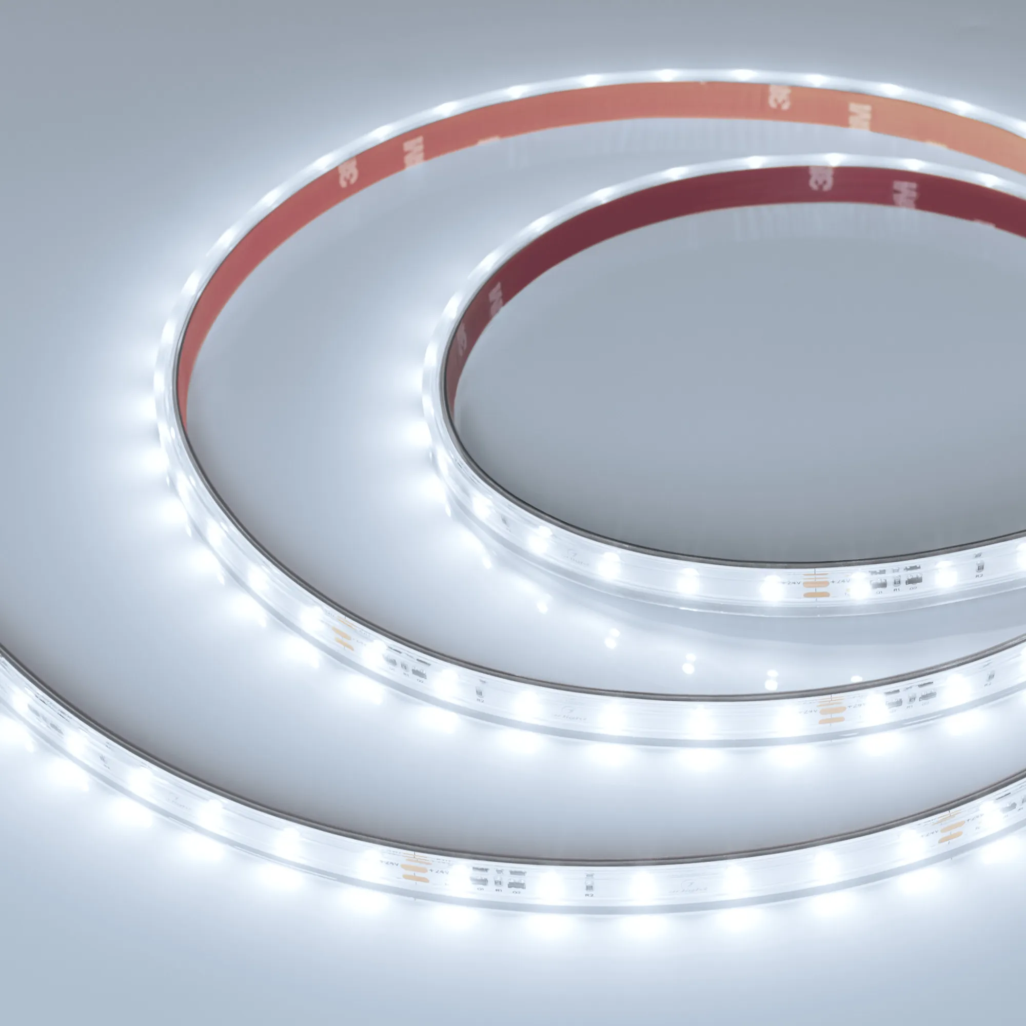Лента герметичная IC-PS-A60-10mm 24V White6000 (4.8 W/m, IP67, 2835, 10m) (Arlight, стабилизированная)