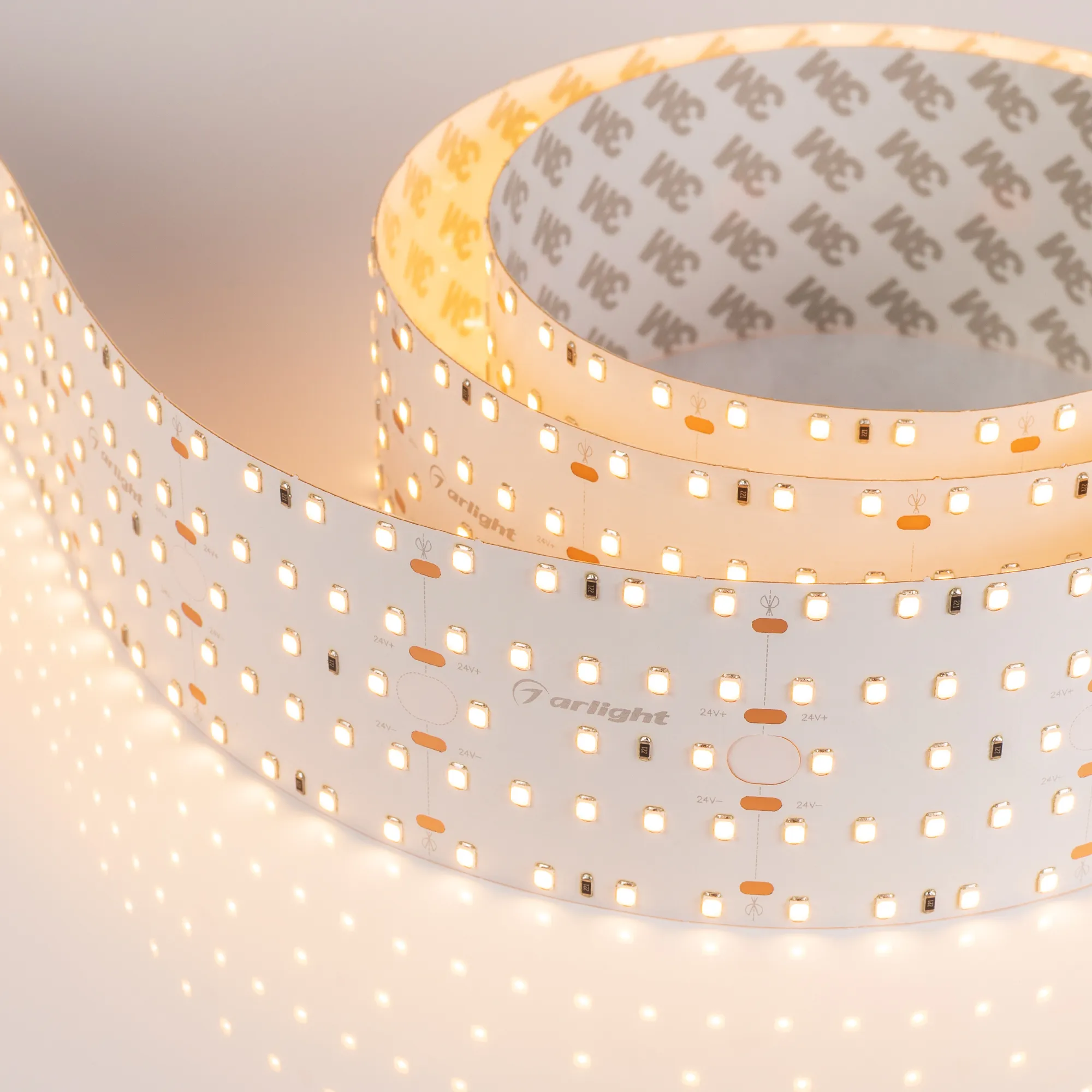 Лента светодиодная S2-A420-59mm 24V Warm3000 (30 W/m, IP20, 2835, 2.5m) (Arlight, Открытый) - изображение товара