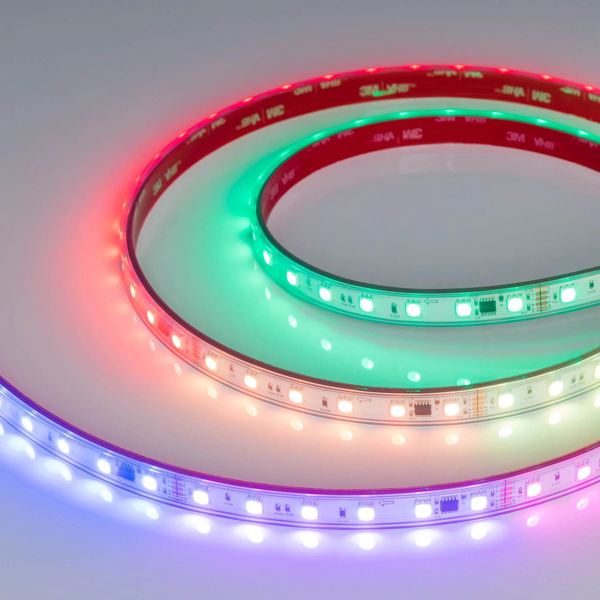 Лента светодиодная герметичная DMX-PFS-B60-12mm 24V RGB-PX6 (14 W/m, IP68, 5060, 5m) (Arlight, -) - изображение товара