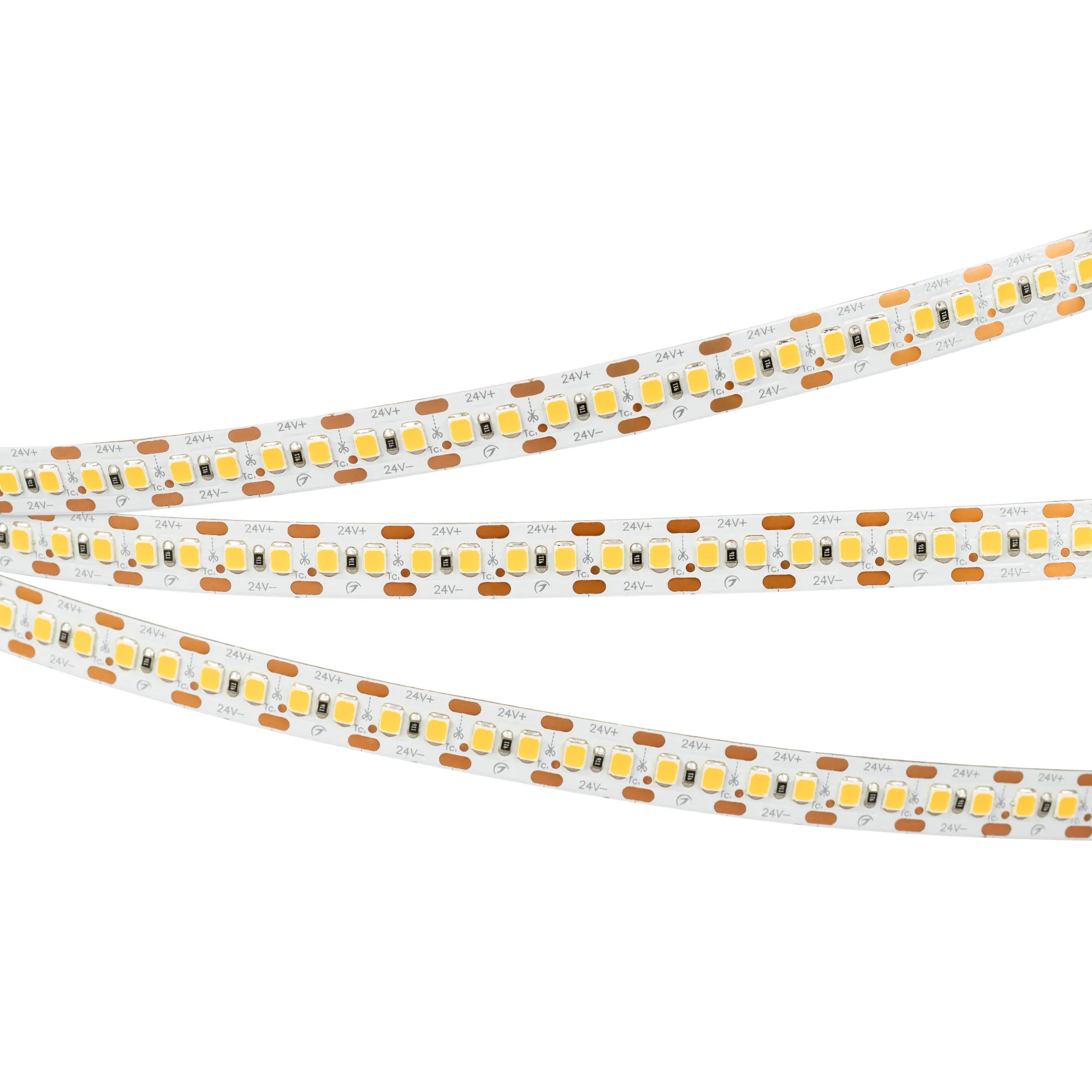 Лента светодиодная RT 2-5000 24V Cx2 Warm3500 10mm (2835, 168 LED/m, LUX) (Arlight, 17 Вт/м, IP20) - изображение товара