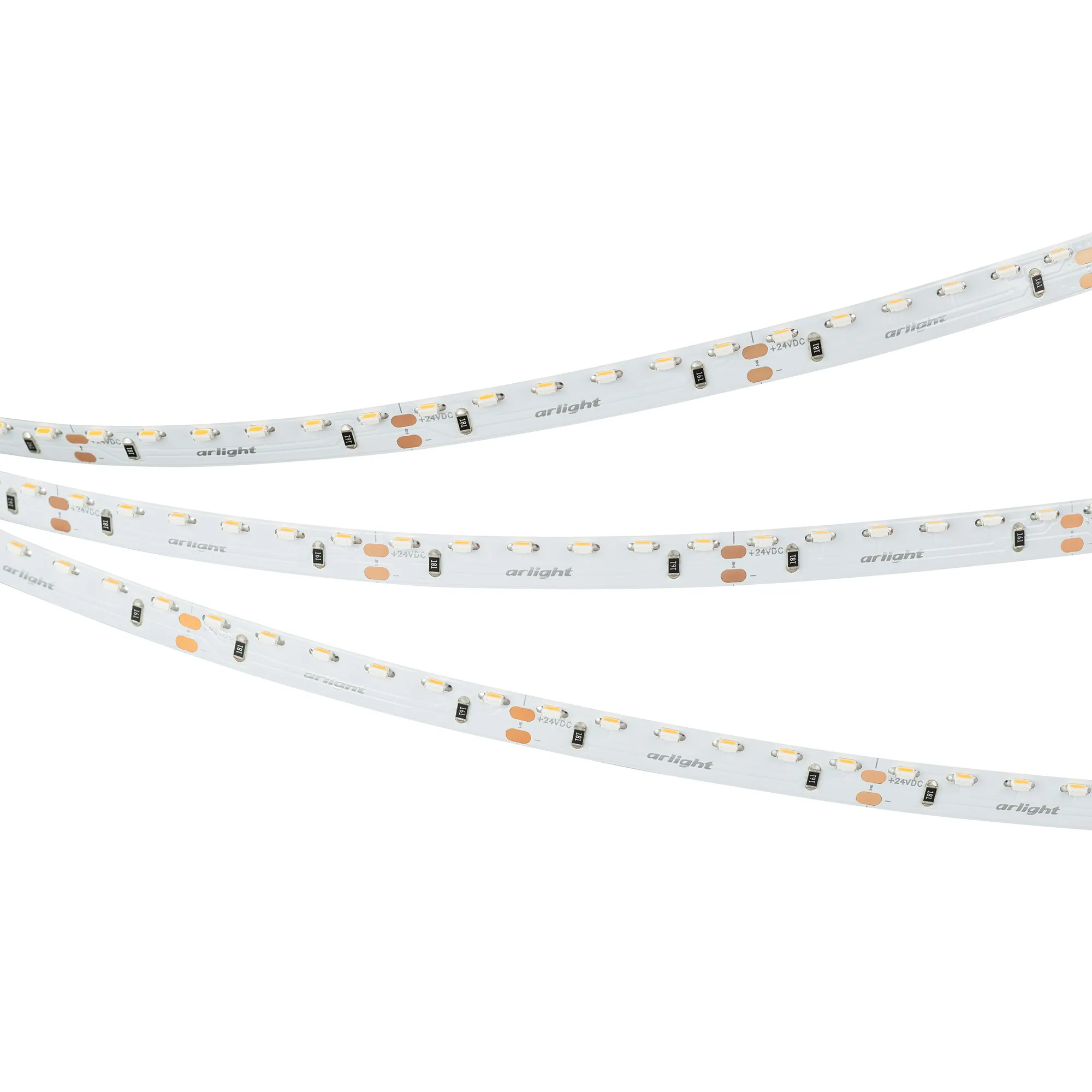 Лента светодиодная RS-S120-8mm 24V Warm2700 (9.6 W/m, IP20, 3014, 5m) (Arlight, боковое свечение) - изображение товара